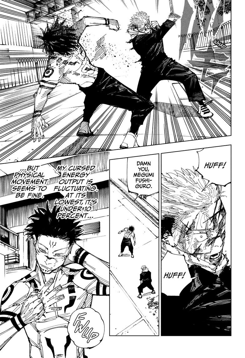Jujutsu Kaisen Manga Chapter 215 page 3 - Fearsome Womb, Part 7 scene