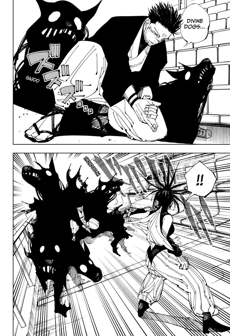 Jujutsu Kaisen Manga Chapter 217 page 10 - Bath, Part 2 scene