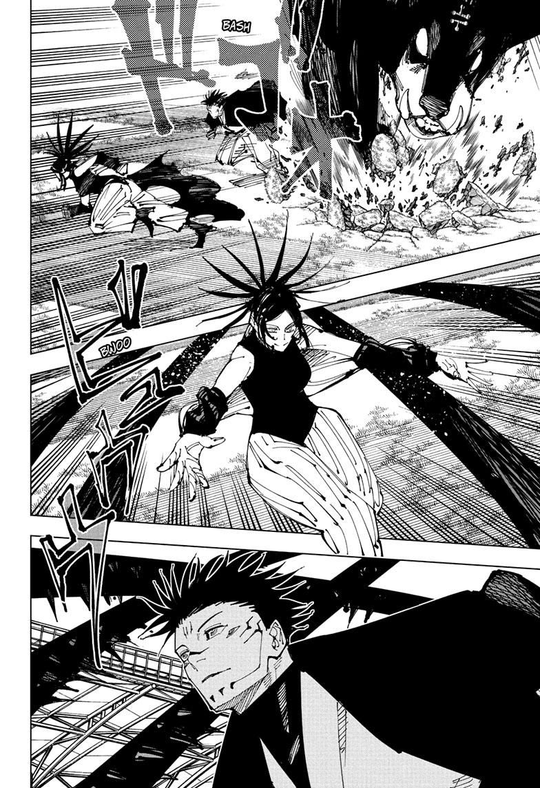 Jujutsu Kaisen Manga Chapter 217 page 12 - Bath, Part 2 scene