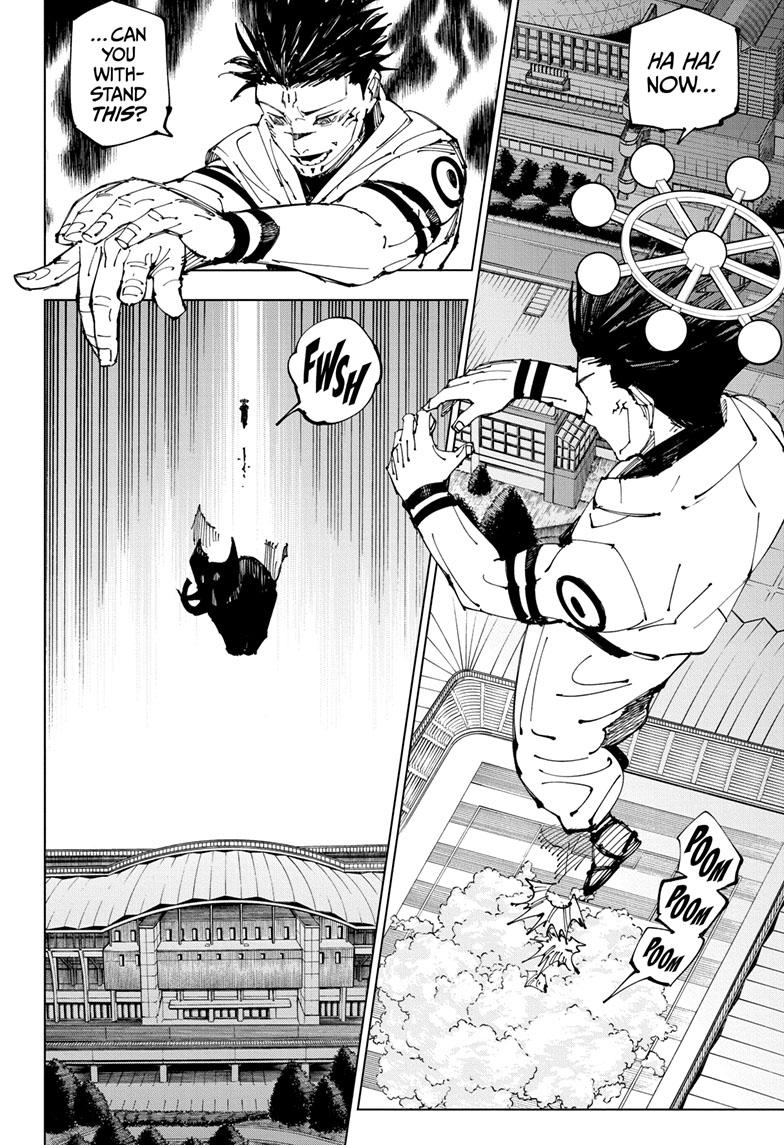 Jujutsu Kaisen Manga Chapter 218 page 17 - Bath, Part 3 scene