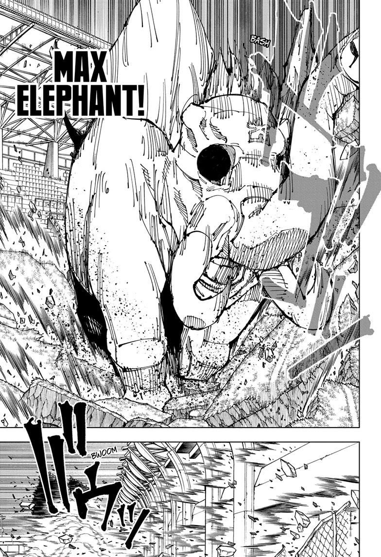 Jujutsu Kaisen Manga Chapter 218 page 18 - Bath, Part 3 scene