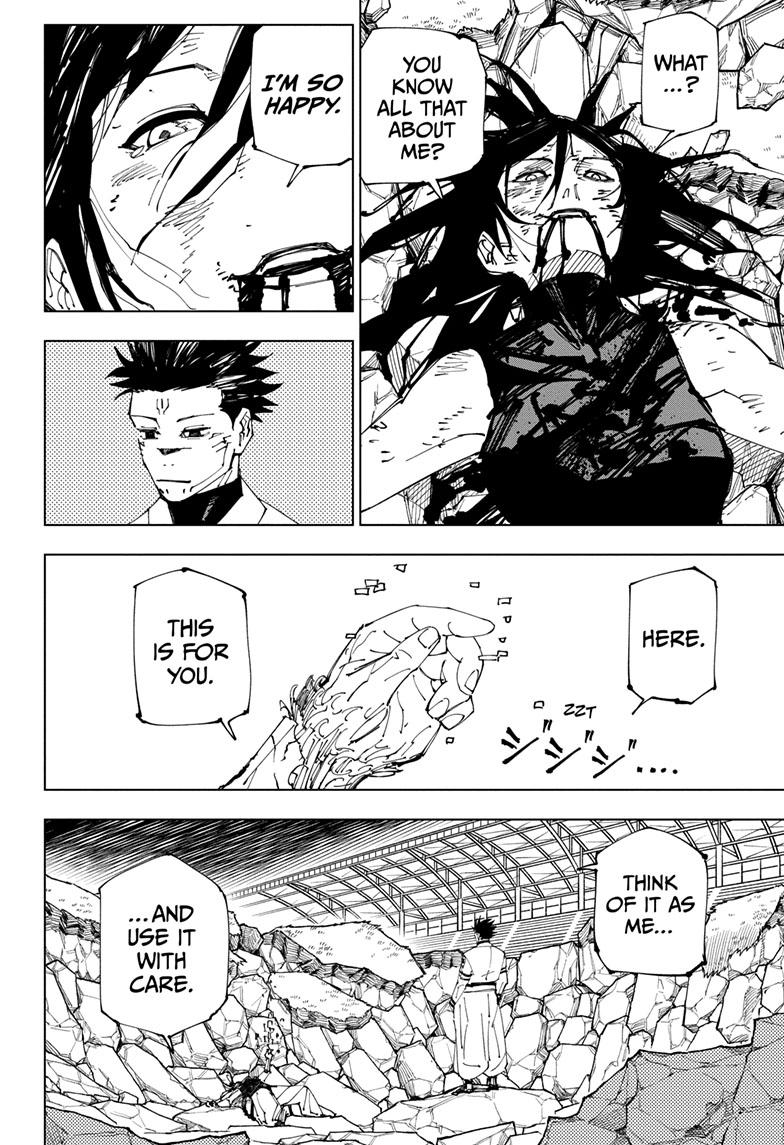 Jujutsu Kaisen Manga Chapter 219 page 19 - Bath, Part 4 scene