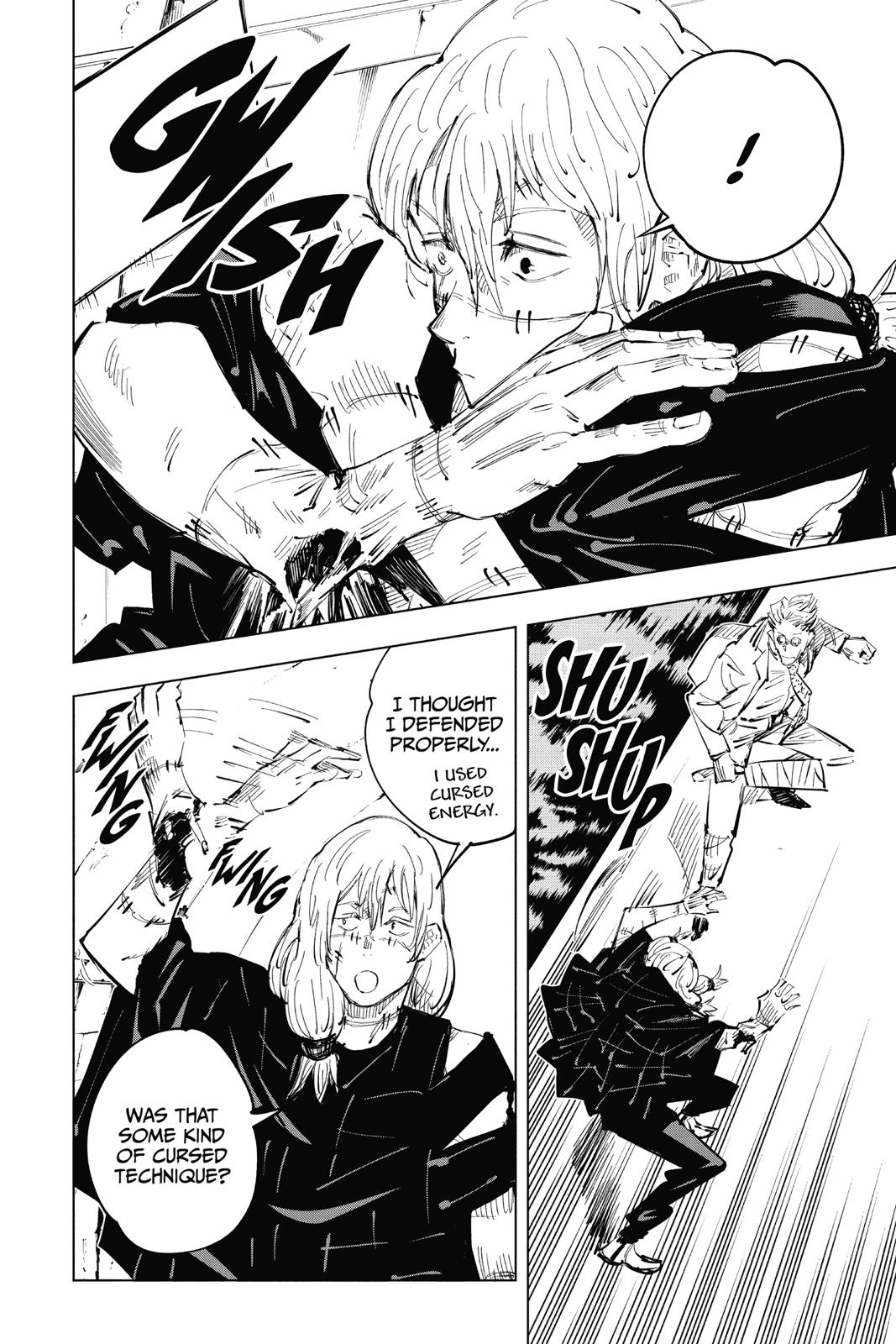 Jujutsu Kaisen Manga Chapter 22 page 4 - Young Fish and Reverse Punishment, Part 4 scene