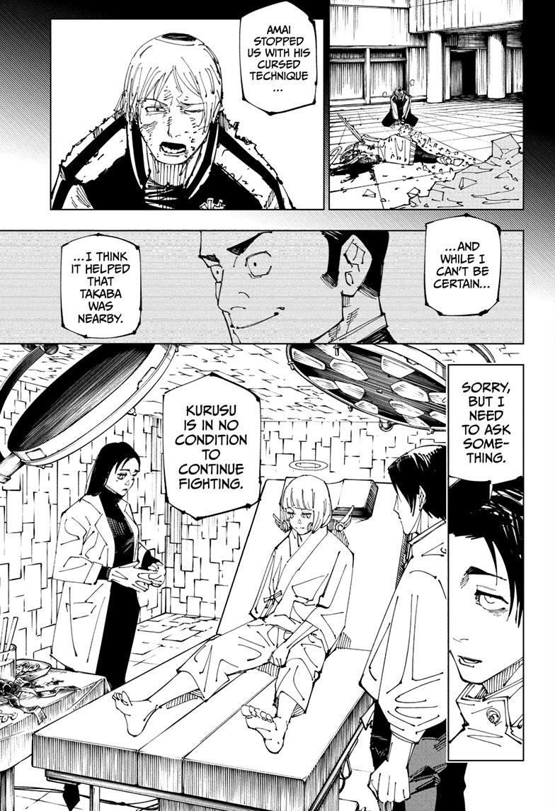 Jujutsu Kaisen Manga Chapter 220 page 12 - Self-Purification, Self-Constraint scene