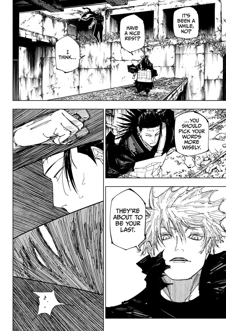 Jujutsu Kaisen Manga Chapter 221 page 12 - Gain and Loss scene