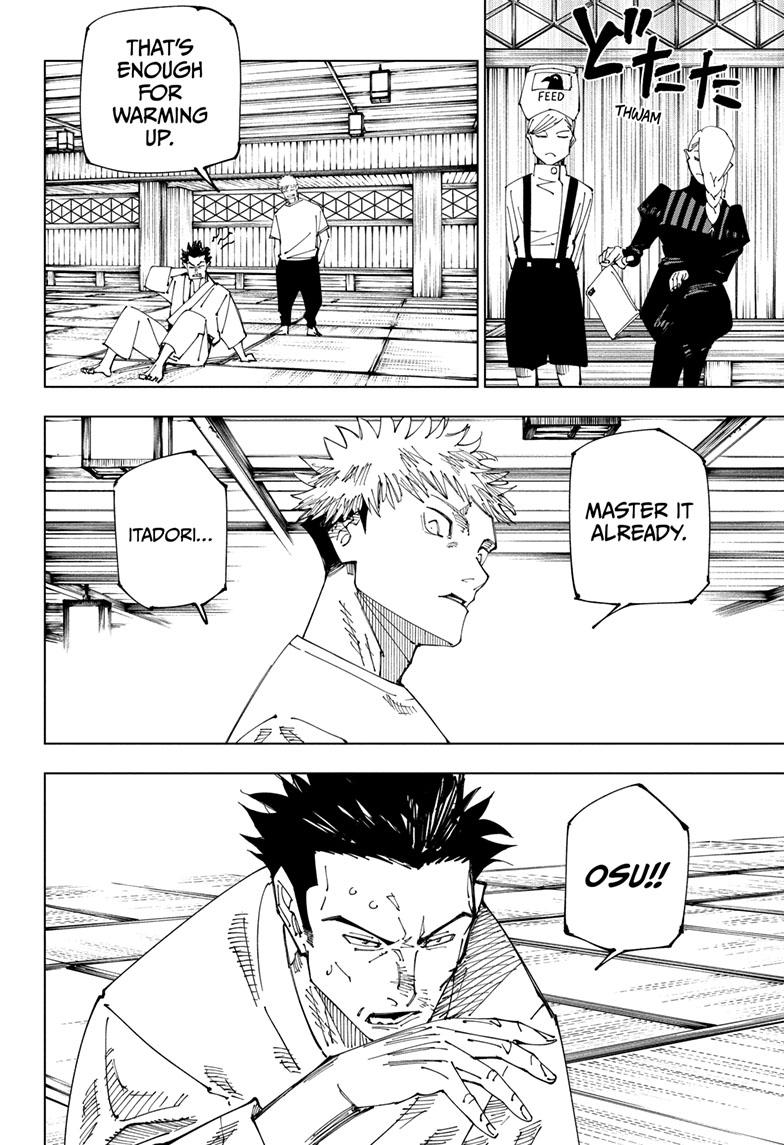 Jujutsu Kaisen Manga Chapter 222 page 11 - Foretokens scene