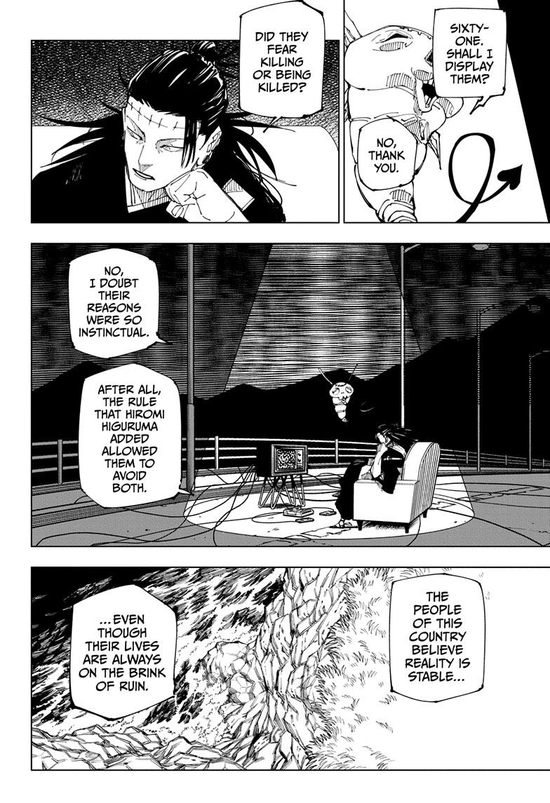Jujutsu Kaisen Manga Chapter 222 page 5 - Foretokens scene