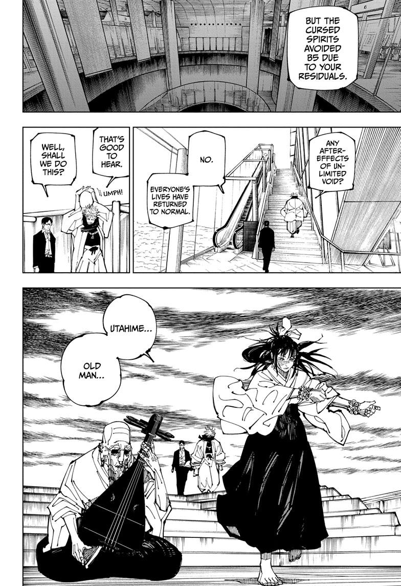 Jujutsu Kaisen Manga Chapter 223 page 3 - Inhuman Makyo Shinjuku Showdown, Part 1 scene