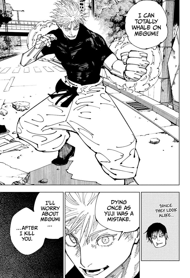 Jujutsu Kaisen Manga Chapter 224 page 4 - Inhuman Makyo Shinjuku Showdown, Part 2 scene