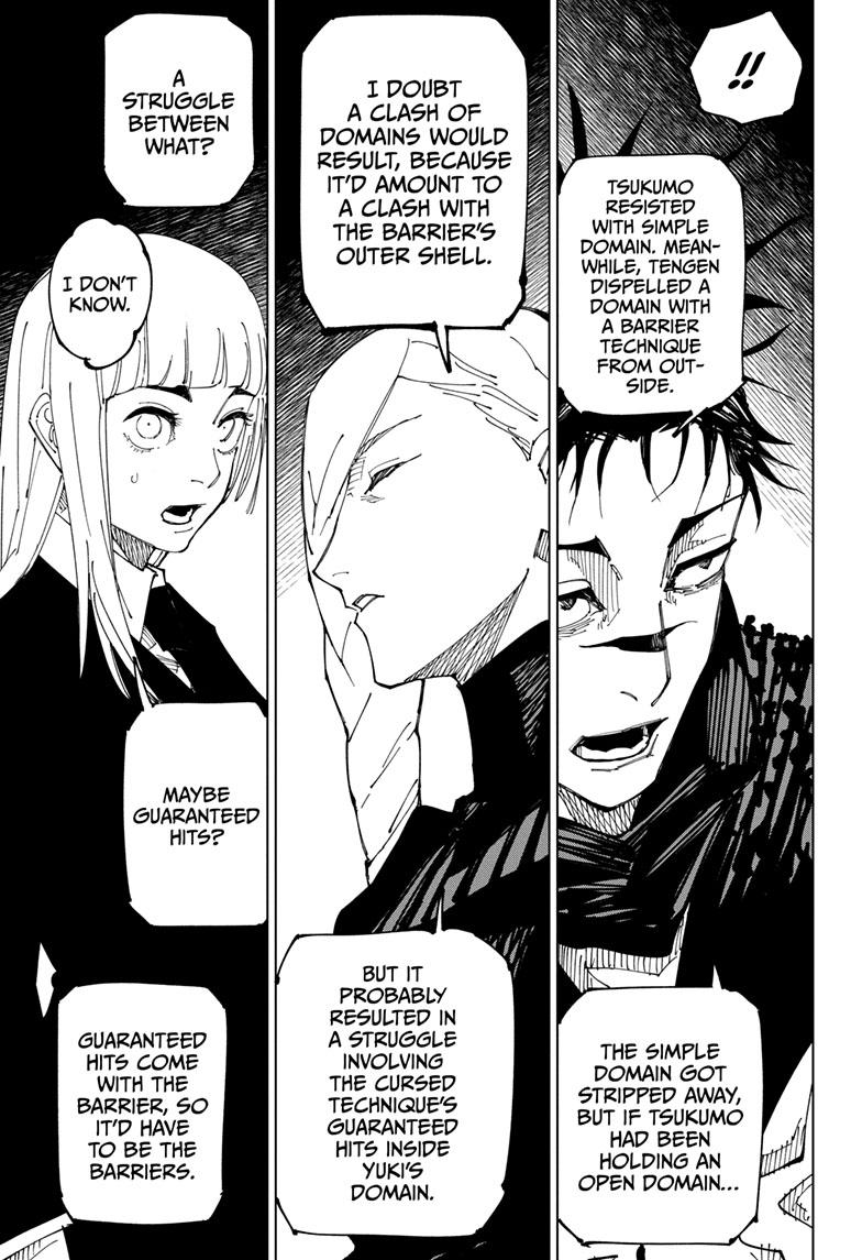 Jujutsu Kaisen Manga Chapter 225 page 10 - Inhuman Makyo Shinjuku Showdown, Part 3 scene