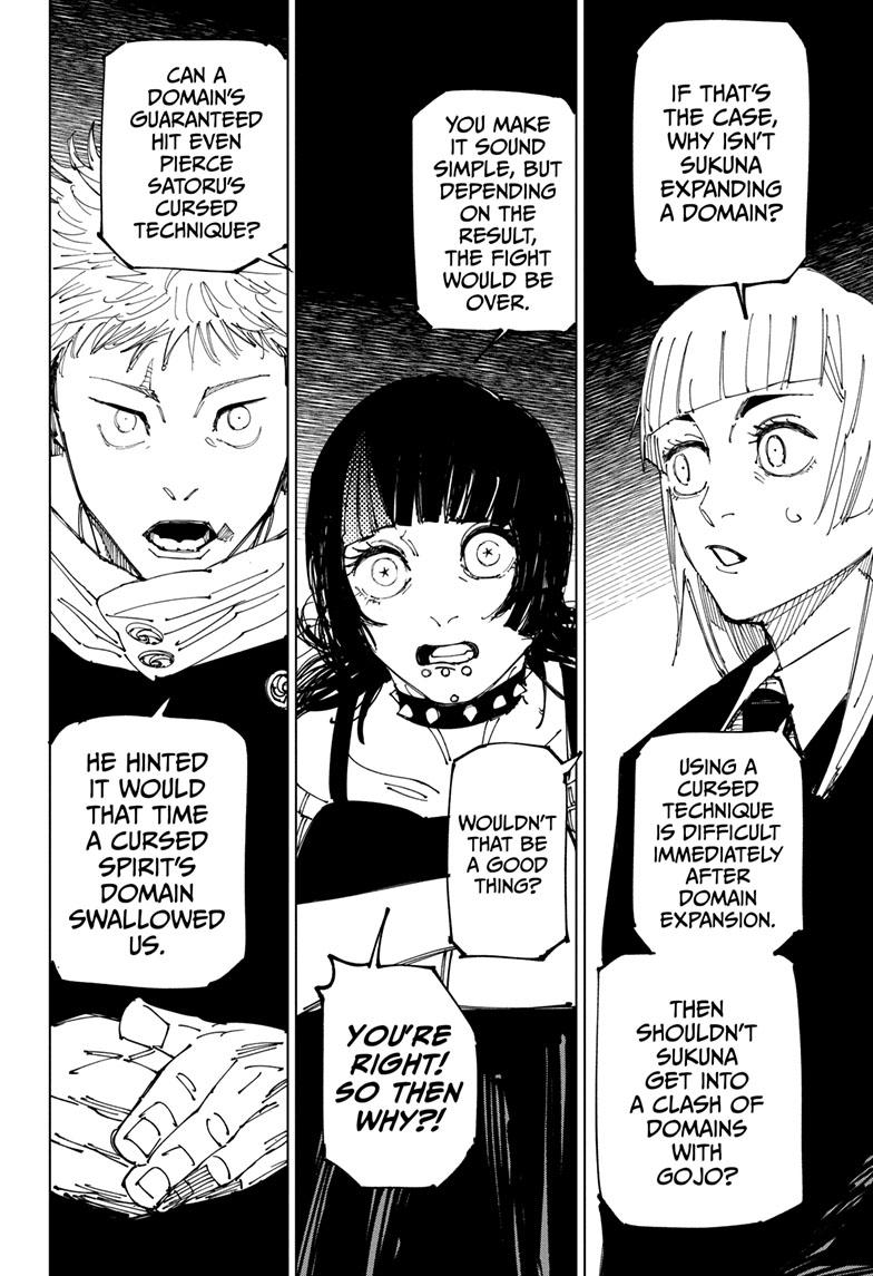 Jujutsu Kaisen Manga Chapter 225 page 5 - Inhuman Makyo Shinjuku Showdown, Part 3 scene