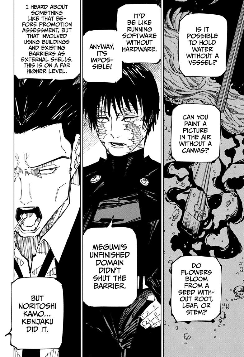 Jujutsu Kaisen Manga Chapter 225 page 9 - Inhuman Makyo Shinjuku Showdown, Part 3 scene