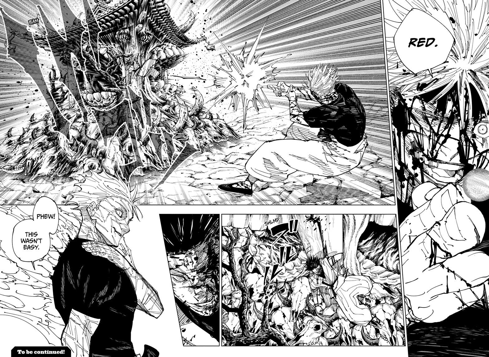 Jujutsu Kaisen Manga Chapter 226 page 18 - Inhuman Makyo Shinjuku Showdown, Part 4 scene