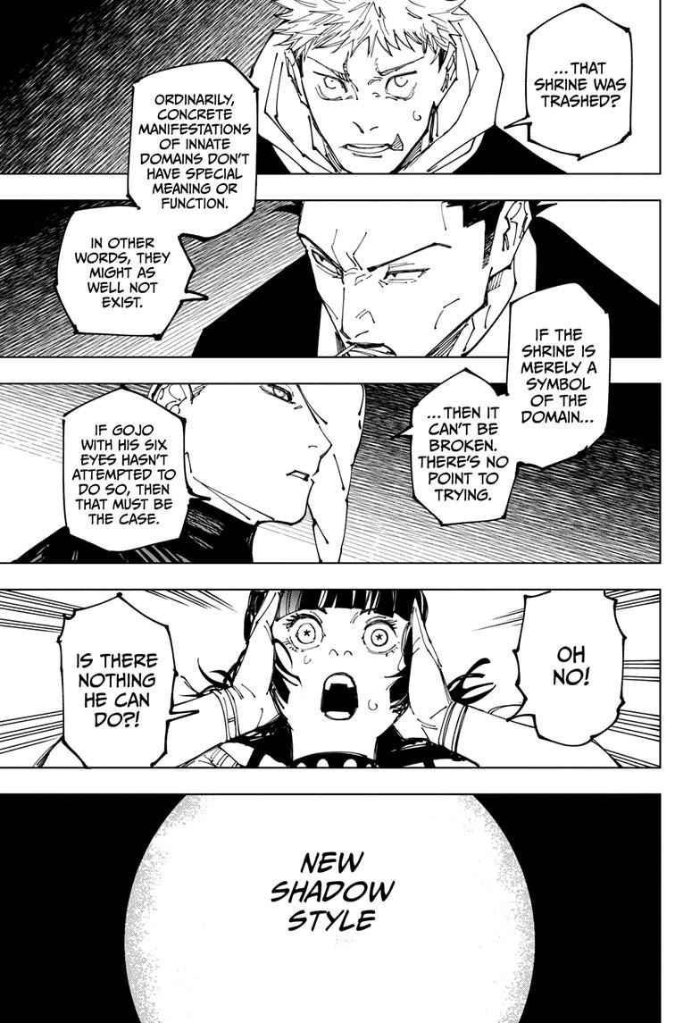 Jujutsu Kaisen Manga Chapter 226 page 9 - Inhuman Makyo Shinjuku Showdown, Part 4 scene