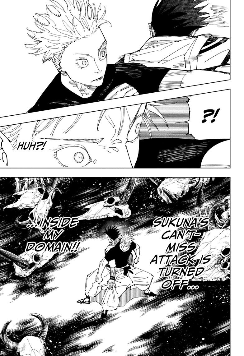 Jujutsu Kaisen Manga Chapter 227 page 12 - Inhuman Makyo Shinjuku Showdown, Part 5 scene