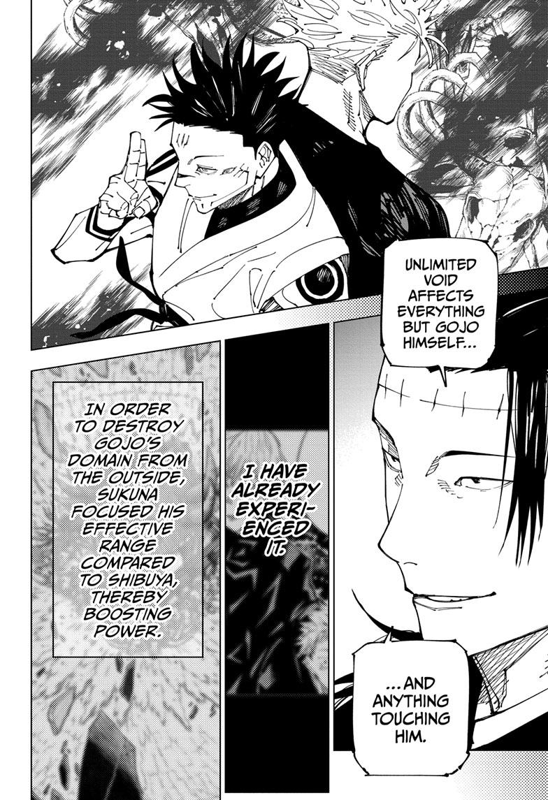 Jujutsu Kaisen Manga Chapter 227 page 13 - Inhuman Makyo Shinjuku Showdown, Part 5 scene