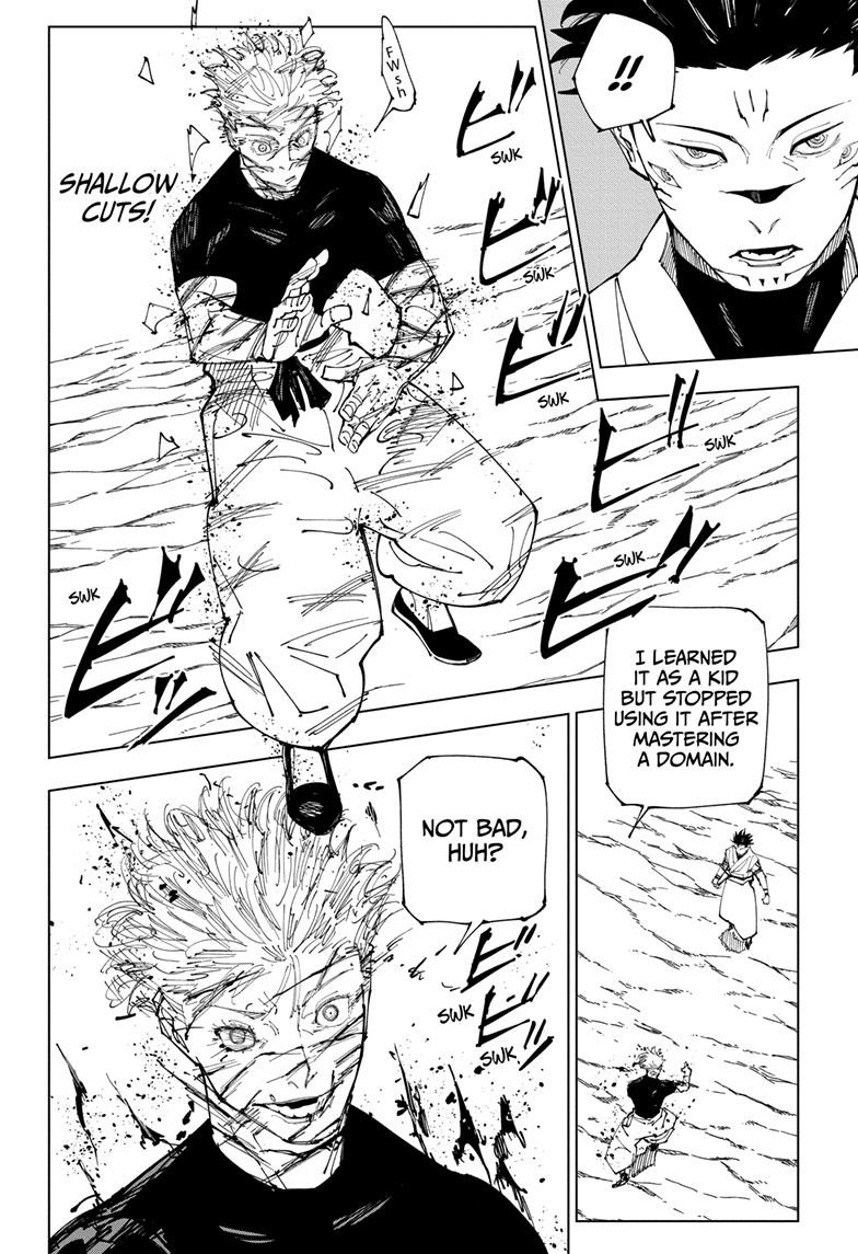 Jujutsu Kaisen Manga Chapter 227 page 17 - Inhuman Makyo Shinjuku Showdown, Part 5 scene
