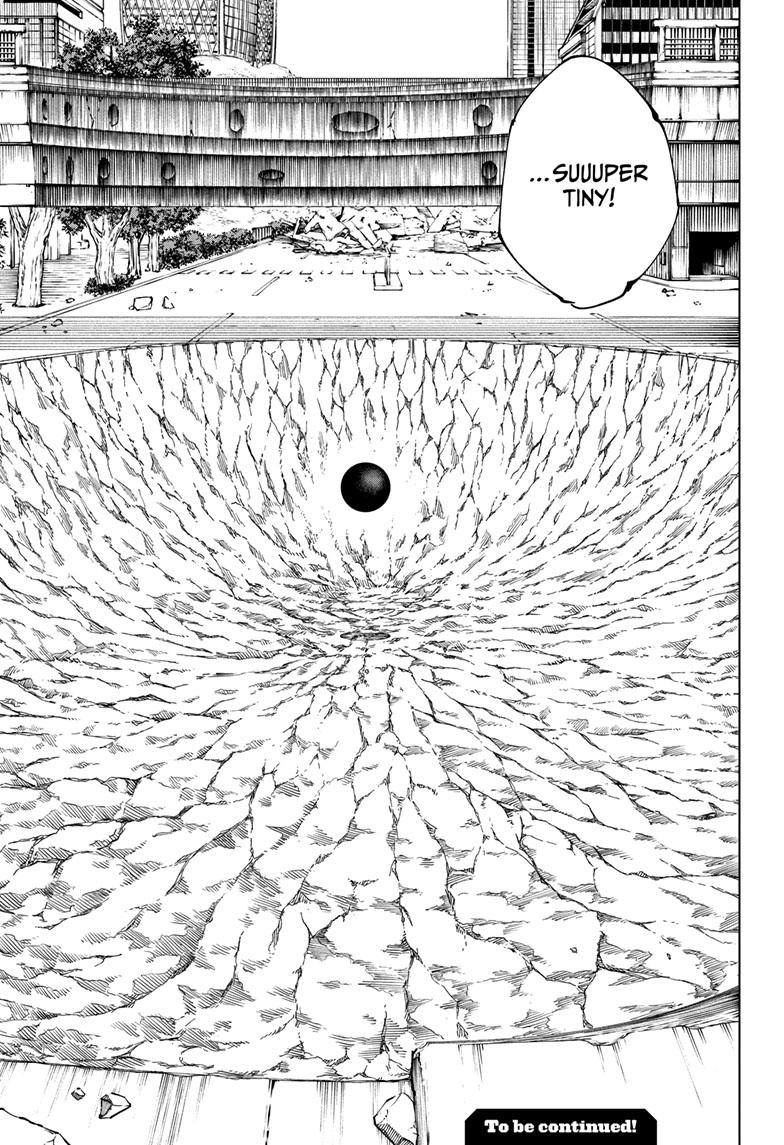 Jujutsu Kaisen Manga Chapter 227 page 21 - Inhuman Makyo Shinjuku Showdown, Part 5 scene