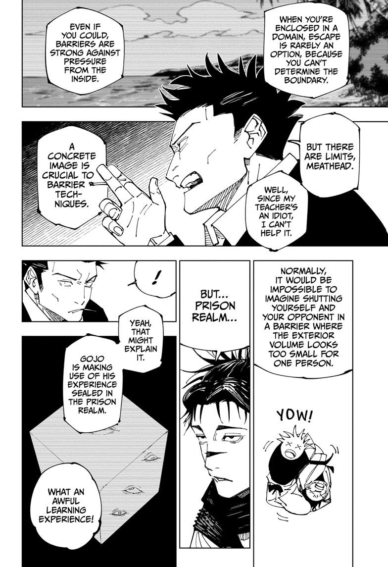 Jujutsu Kaisen Manga Chapter 228 page 3 - Inhuman Makyo Shinjuku Showdown, Part 6 scene