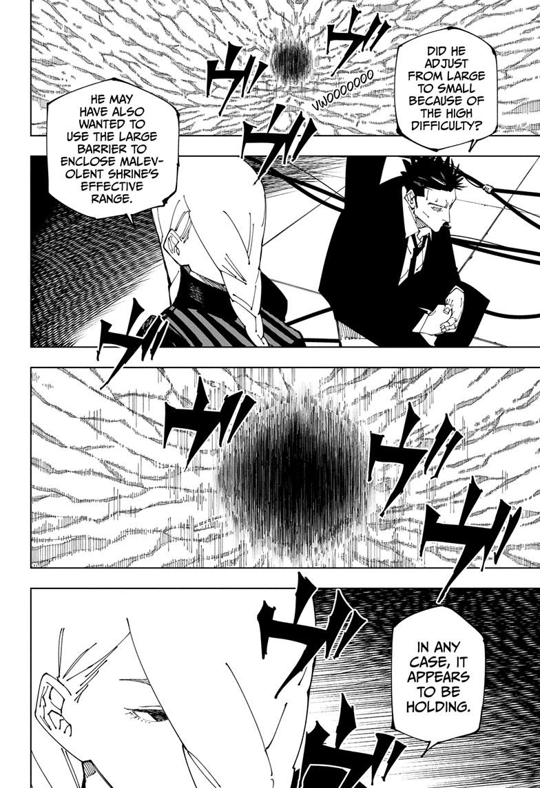 Jujutsu Kaisen Manga Chapter 228 page 5 - Inhuman Makyo Shinjuku Showdown, Part 6 scene