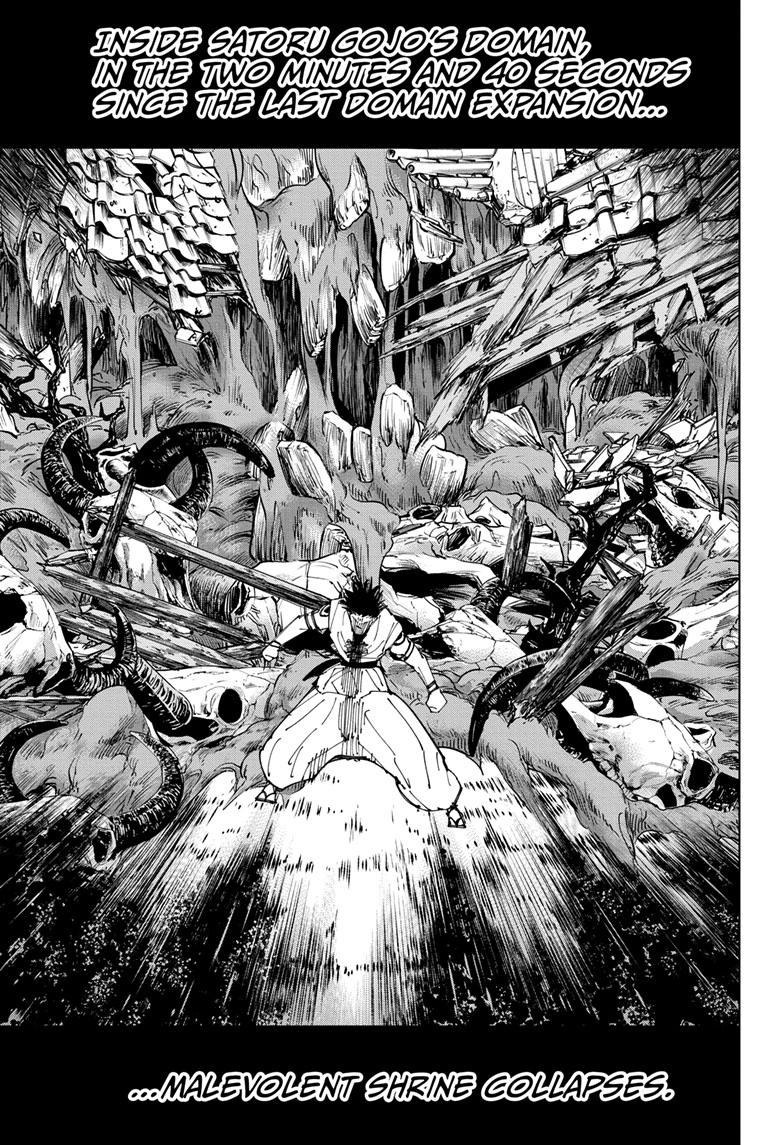 Jujutsu Kaisen Manga Chapter 229 page 14 - Inhuman Makyo Shinjuku Showdown, Part 7 scene