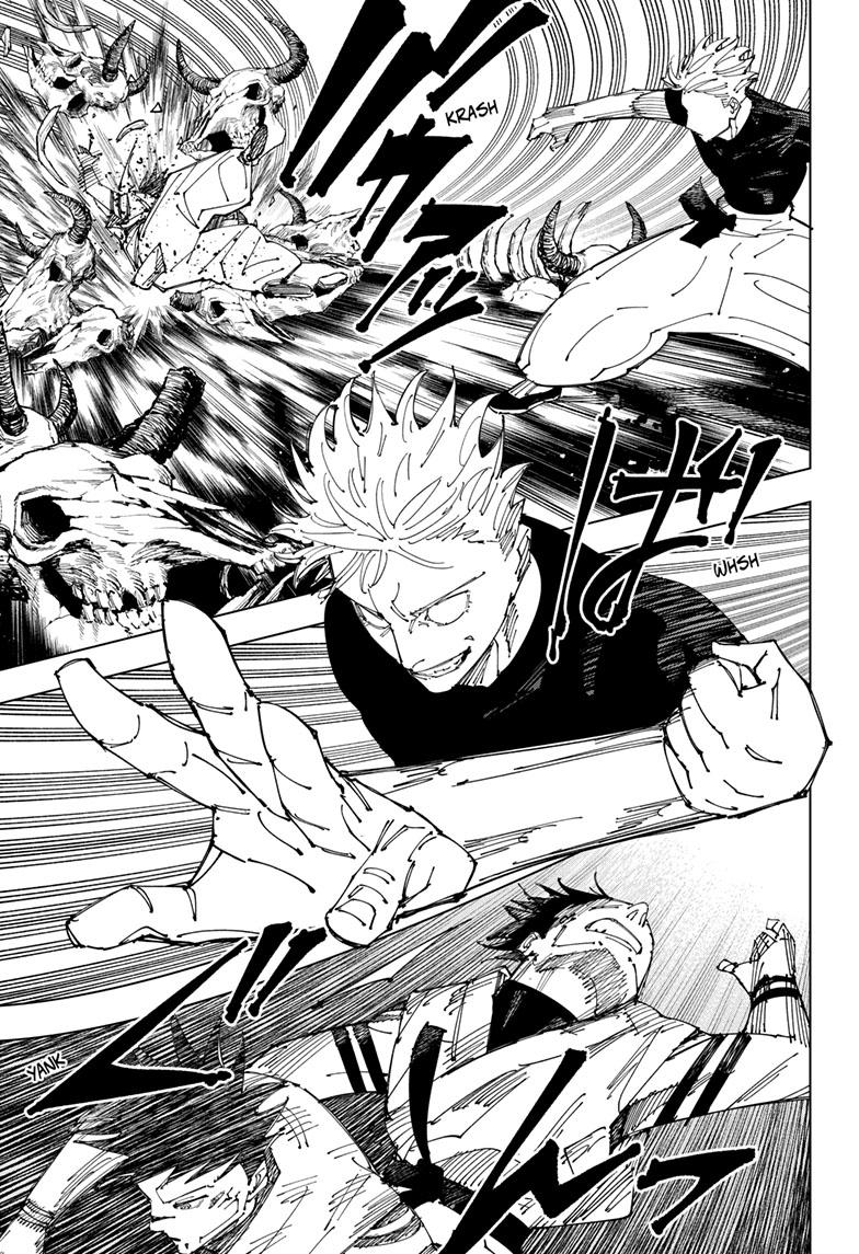 Jujutsu Kaisen Manga Chapter 229 page 6 - Inhuman Makyo Shinjuku Showdown, Part 7 scene
