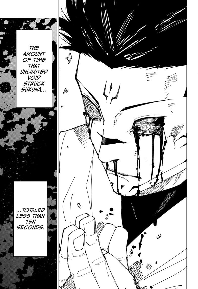 Jujutsu Kaisen Manga Chapter 230 page 16 - Inhuman Makyo Shinjuku Showdown, Part 8 scene