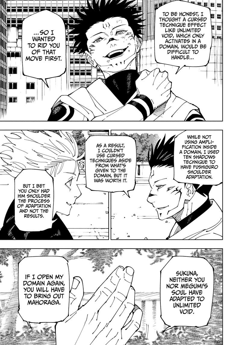 Jujutsu Kaisen Manga Chapter 230 page 8 - Inhuman Makyo Shinjuku Showdown, Part 8 scene