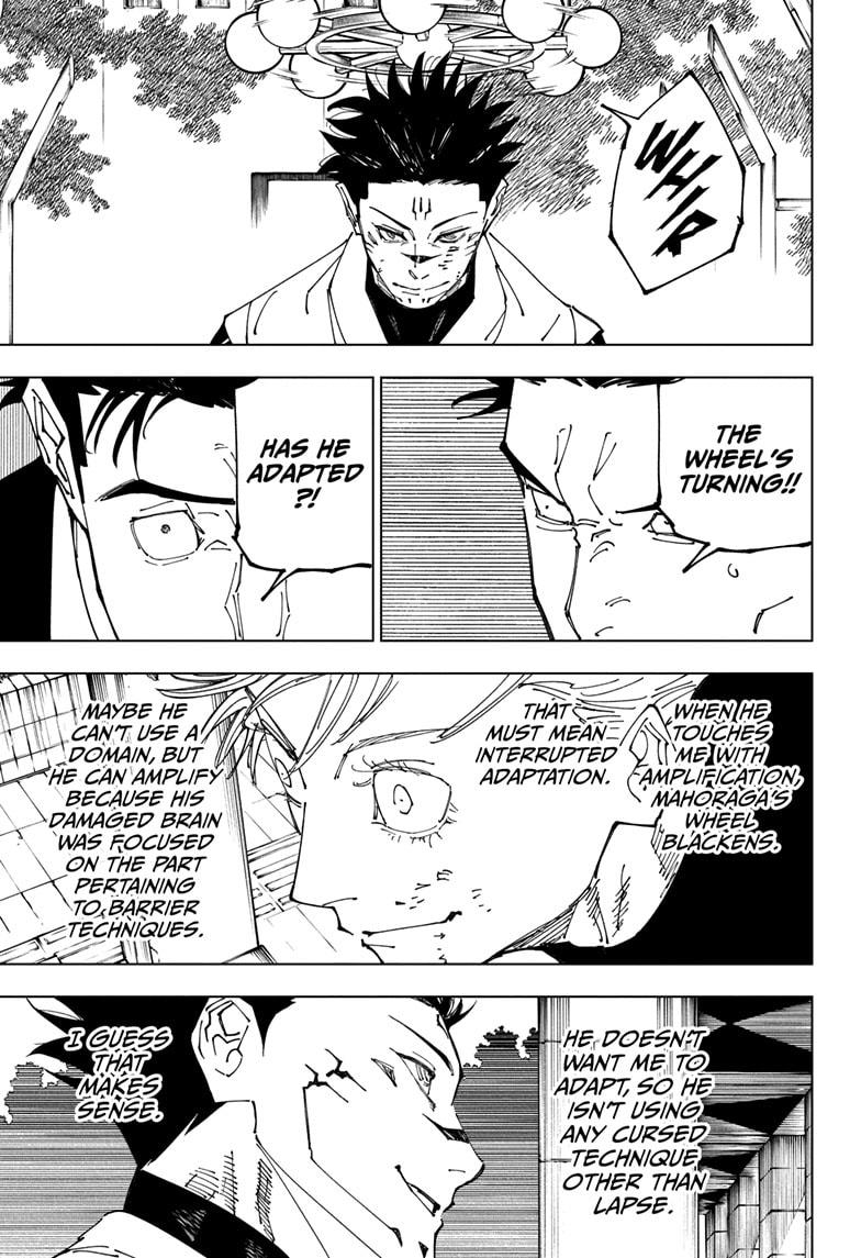 Jujutsu Kaisen Manga Chapter 231 page 13 - Inhuman Makyo Shinjuku Showdown, Part 9 scene