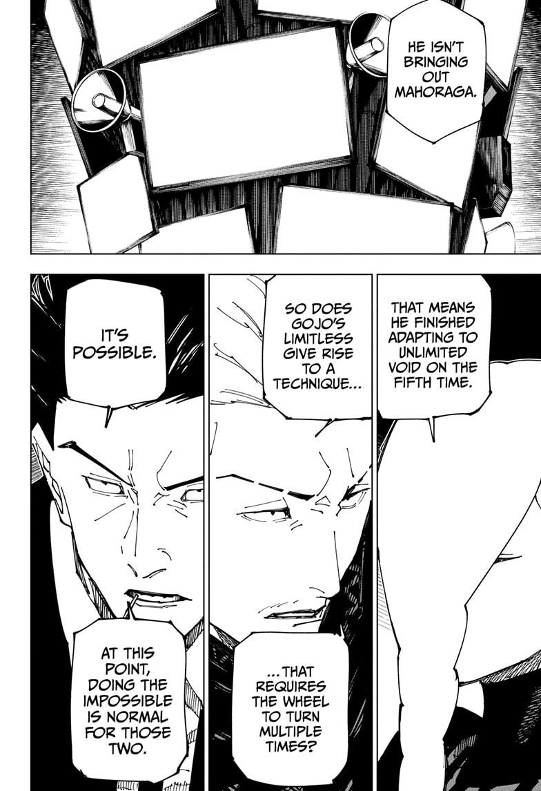 Jujutsu Kaisen Manga Chapter 231 page 16 - Inhuman Makyo Shinjuku Showdown, Part 9 scene