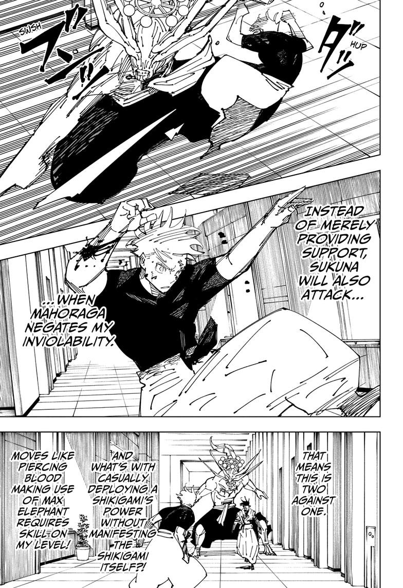 Jujutsu Kaisen Manga Chapter 233 page 12 - Inhuman Makyo Shinjuku Showdown, Part 11 scene