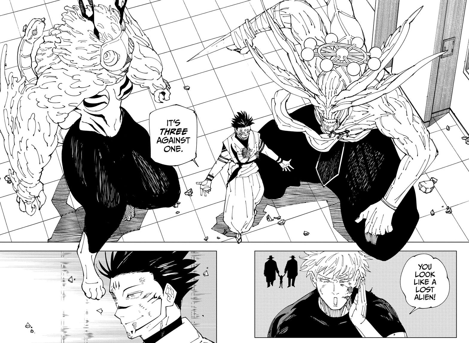 Jujutsu Kaisen Manga Chapter 233 page 15 - Inhuman Makyo Shinjuku Showdown, Part 11 scene