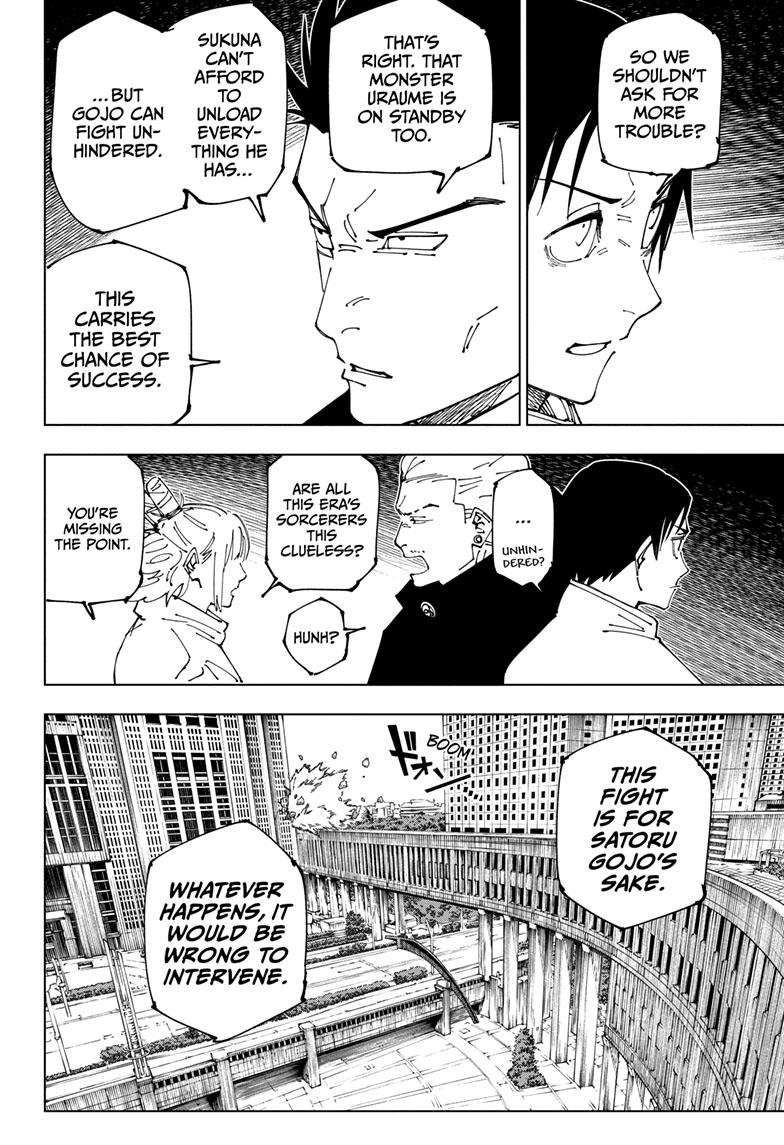 Jujutsu Kaisen Manga Chapter 234 page 5 - Inhuman Makyo Shinjuku Showdown, Part 12 scene