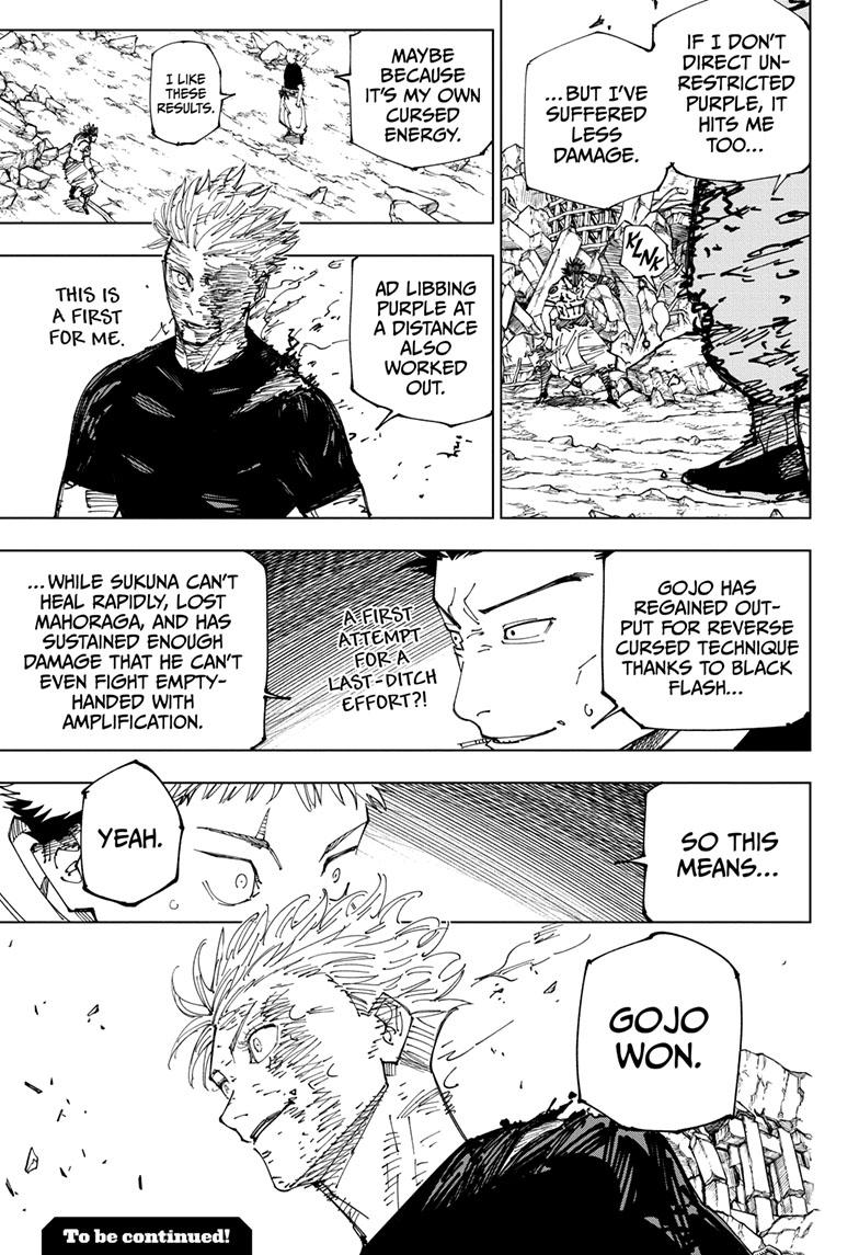 Jujutsu Kaisen Manga Chapter 235 page 19 - Inhuman Makyo Shinjuku Showdown, Part 13 scene