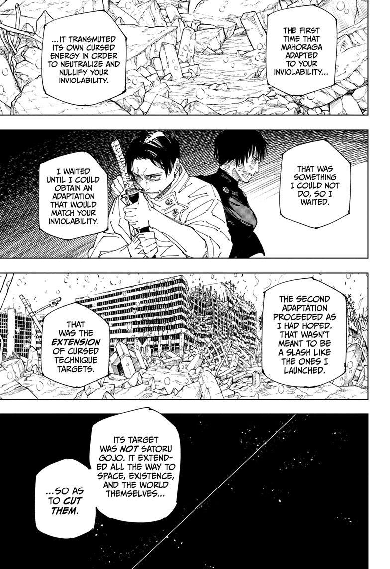 Jujutsu Kaisen Manga Chapter 236 page 15 - Heading South scene