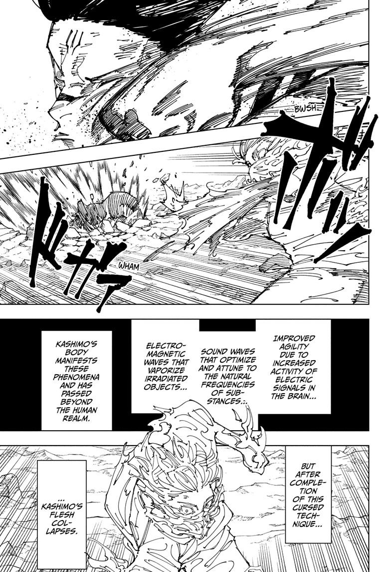 Jujutsu Kaisen Manga Chapter 237 page 18 - Inhuman Makyo Shinjuku Showdown, Part 14 scene