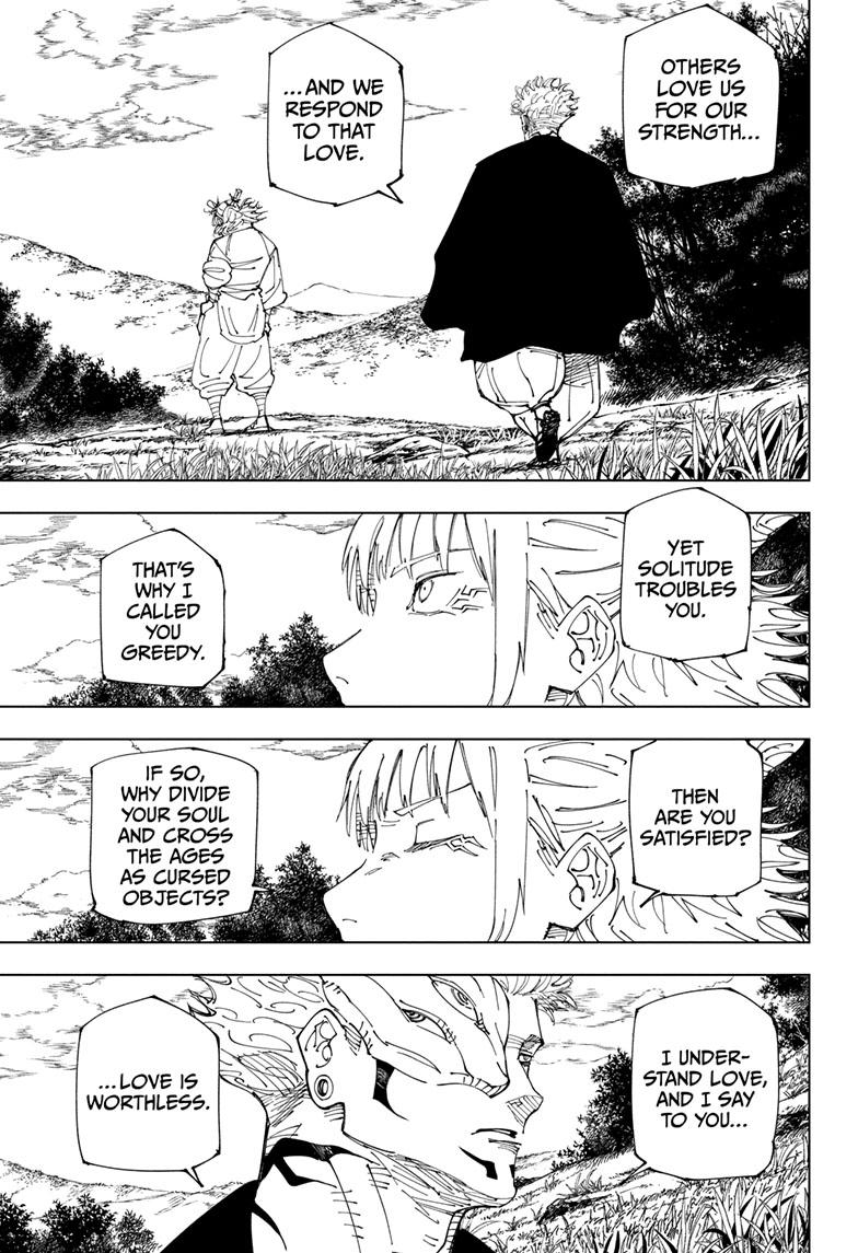 Jujutsu Kaisen Manga Chapter 238 page 15 - Inhuman Makyo Shinjuku Showdown, Part 15 scene