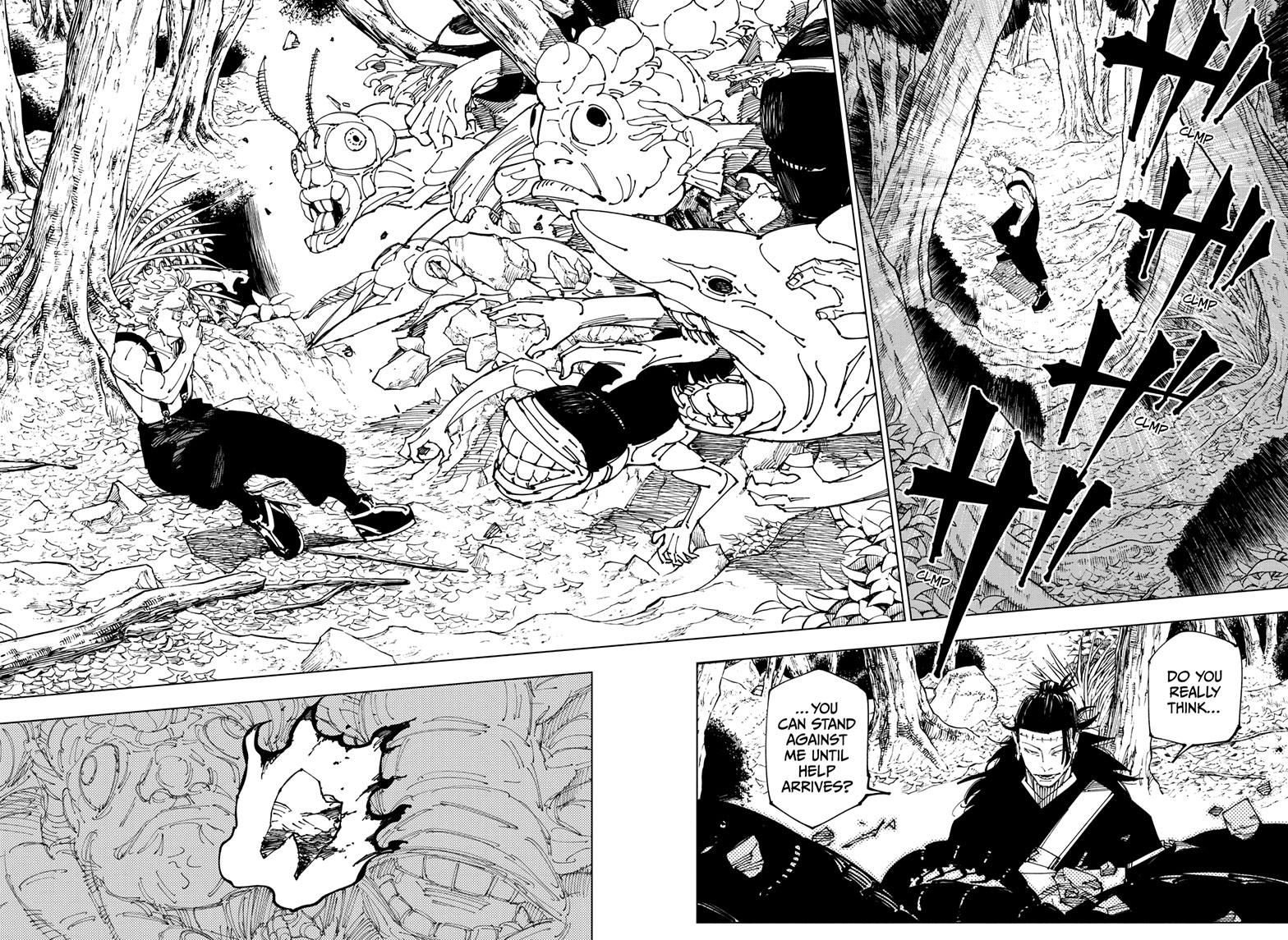 Jujutsu Kaisen Manga Chapter 239 page 11 - Foolish Survivor!! scene