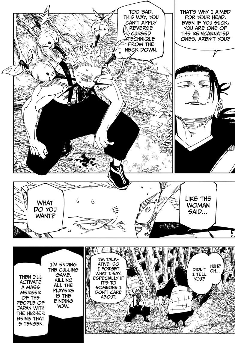 Jujutsu Kaisen Manga Chapter 239 page 14 - Foolish Survivor!! scene