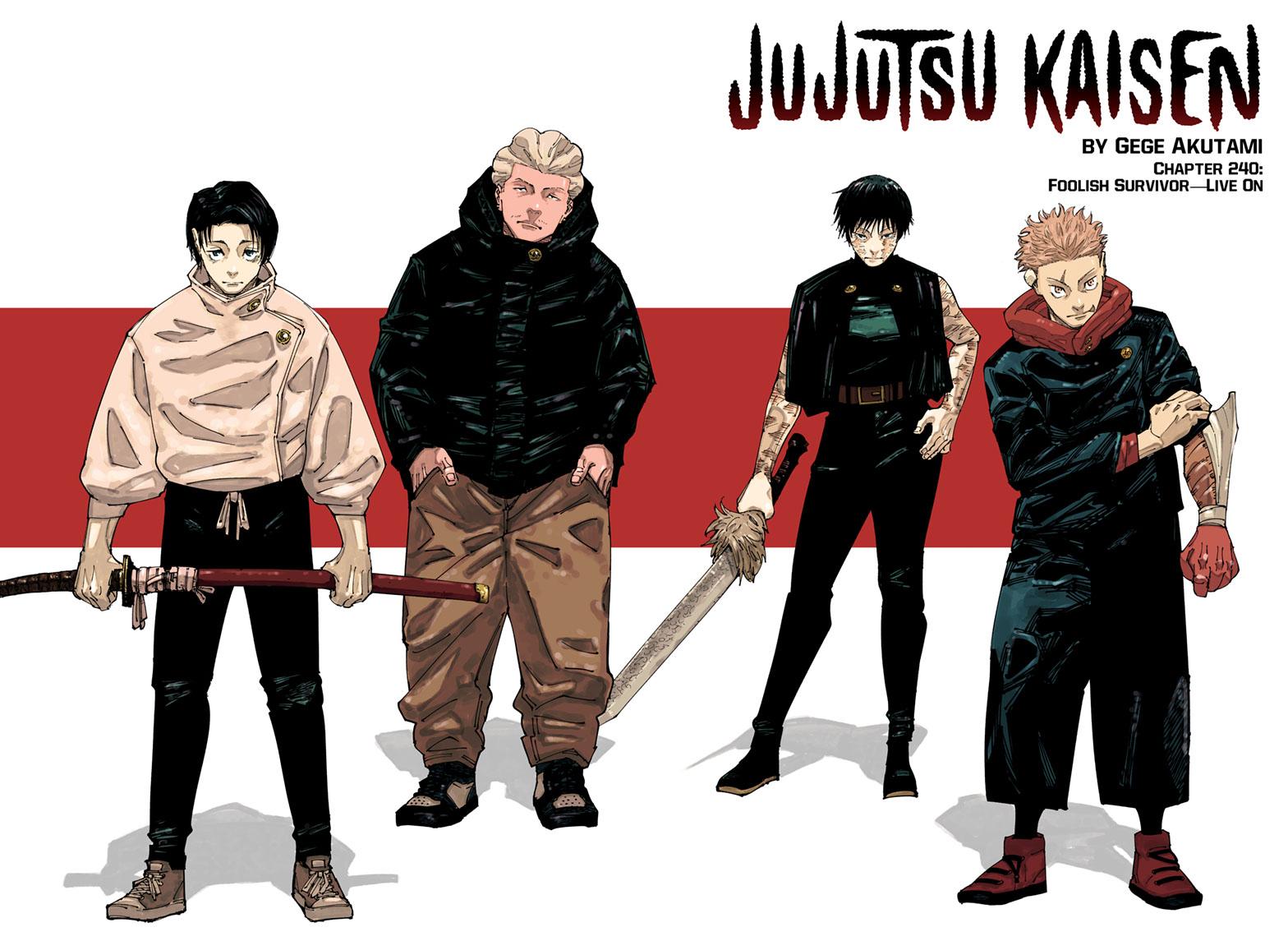 Jujutsu Kaisen Manga Chapter 240 page 1 - Foolish Survivor —Live On— scene