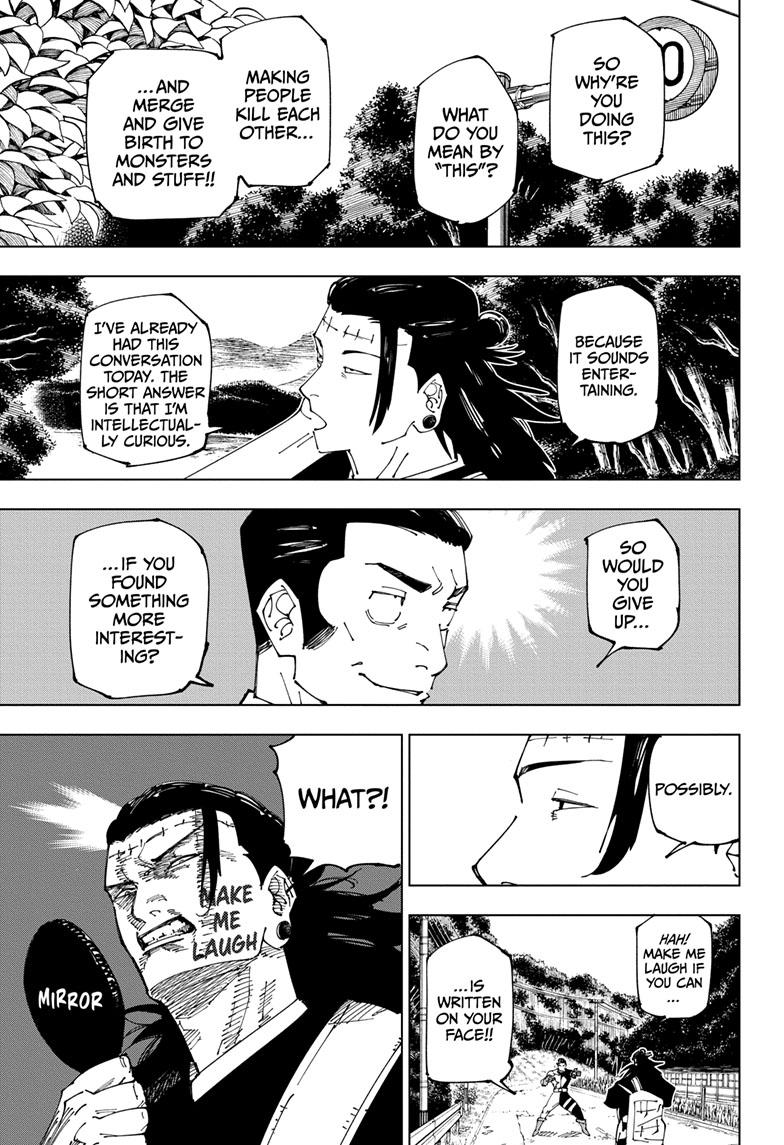 Jujutsu Kaisen Manga Chapter 240 page 11 - Foolish Survivor —Live On— scene