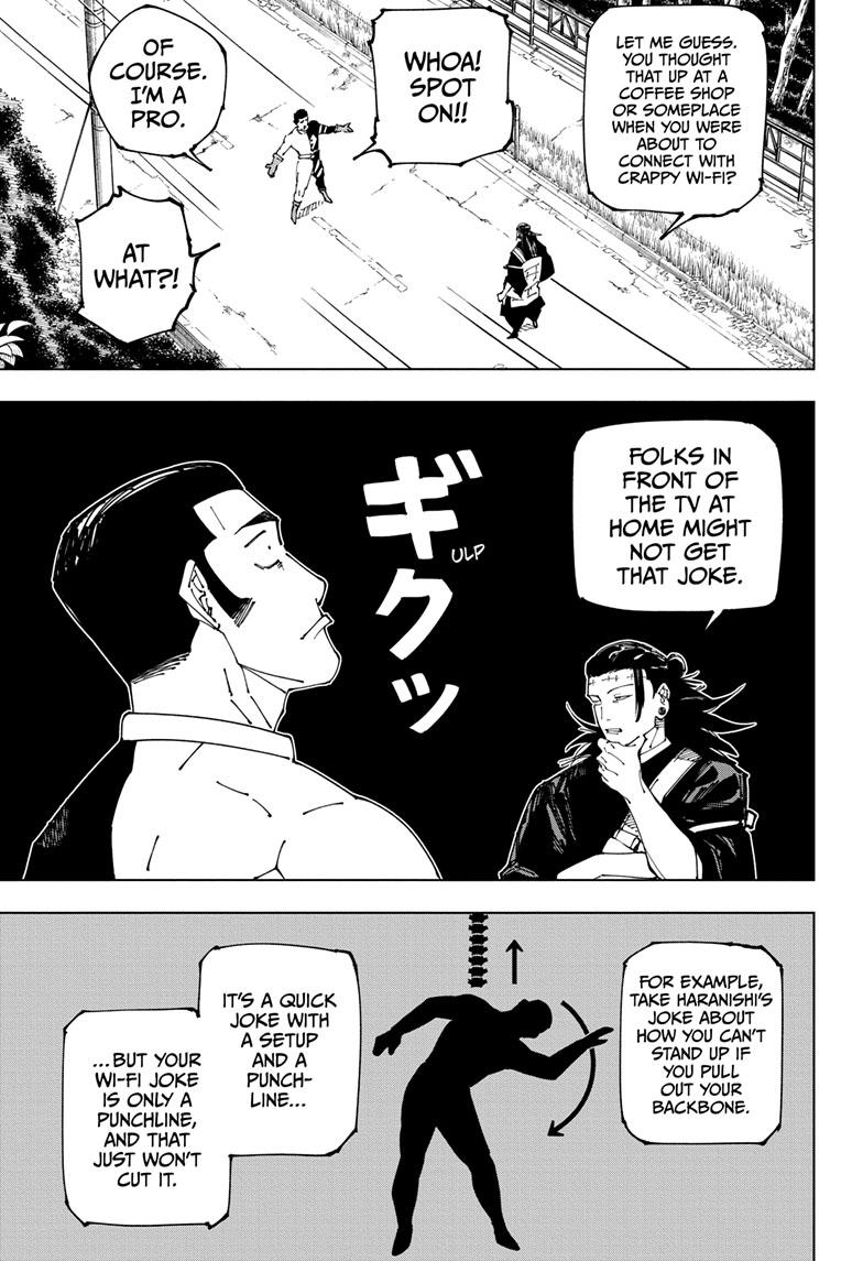 Jujutsu Kaisen Manga Chapter 240 page 13 - Foolish Survivor —Live On— scene