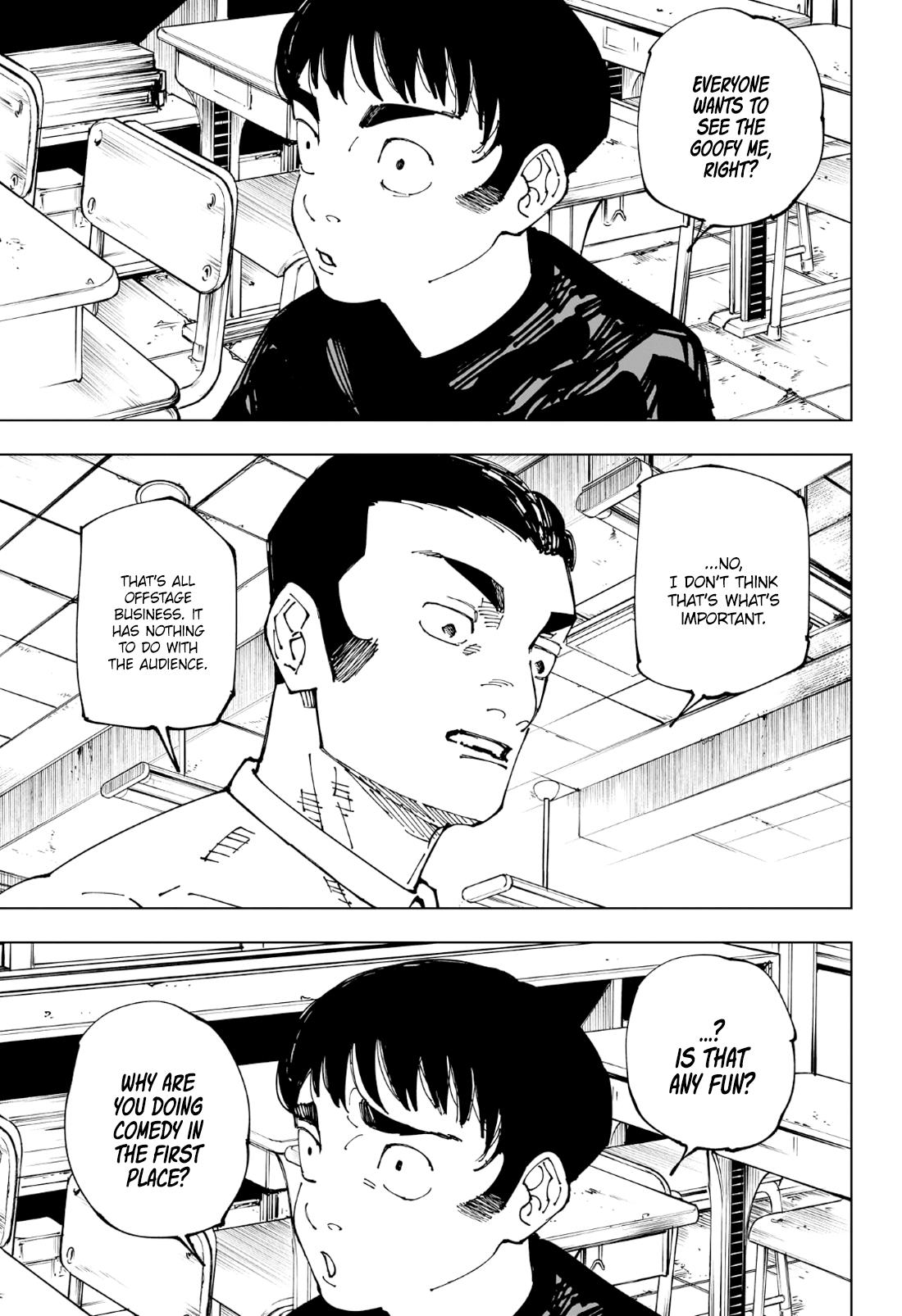Jujutsu Kaisen Manga Chapter 241 page 14 - Foolish Survivor —Win and Remain— scene