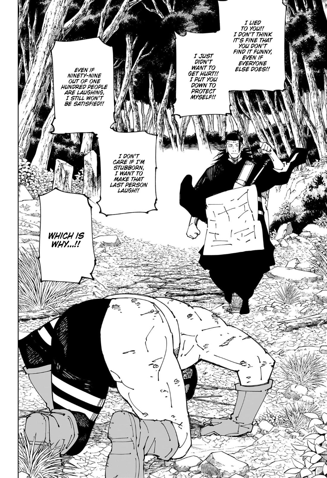 Jujutsu Kaisen Manga Chapter 241 page 19 - Foolish Survivor —Win and Remain— scene