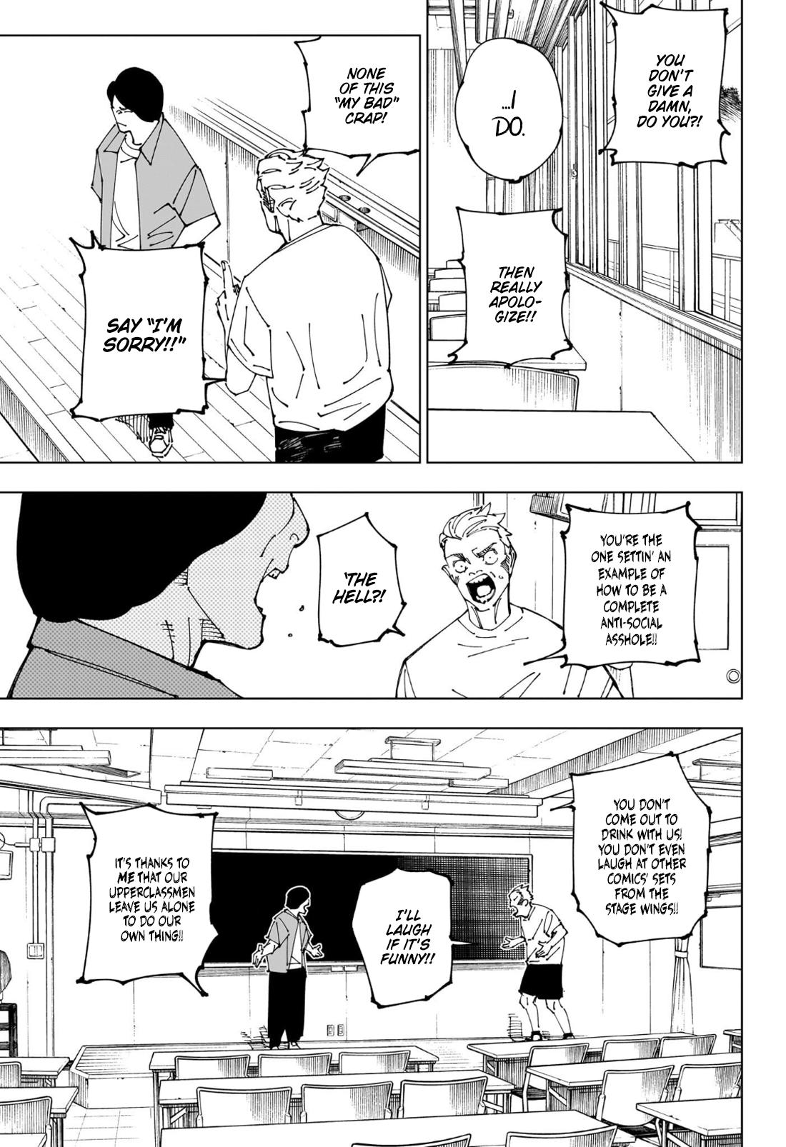 Jujutsu Kaisen Manga Chapter 241 page 4 - Foolish Survivor —Win and Remain— scene