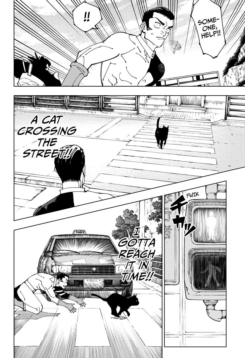 Jujutsu Kaisen Manga Chapter 242 page 12 - Foolish Survivor —Flying High— scene