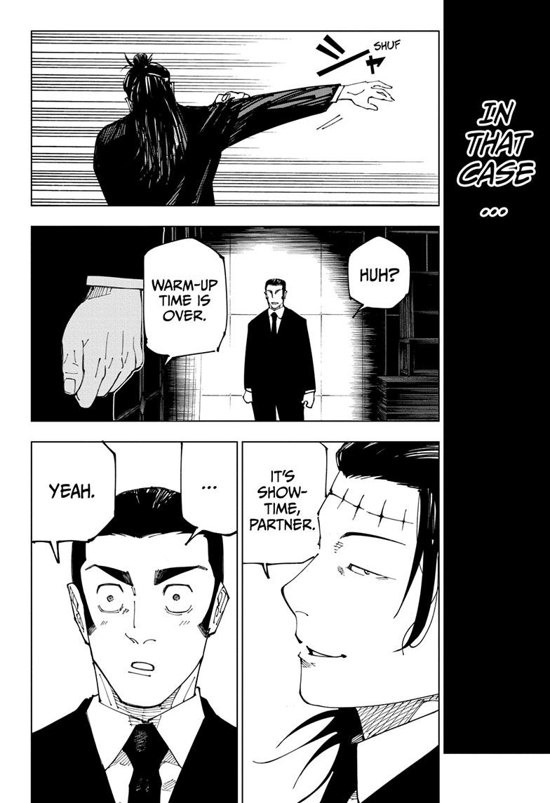 Jujutsu Kaisen Manga Chapter 242 page 18 - Foolish Survivor —Flying High— scene