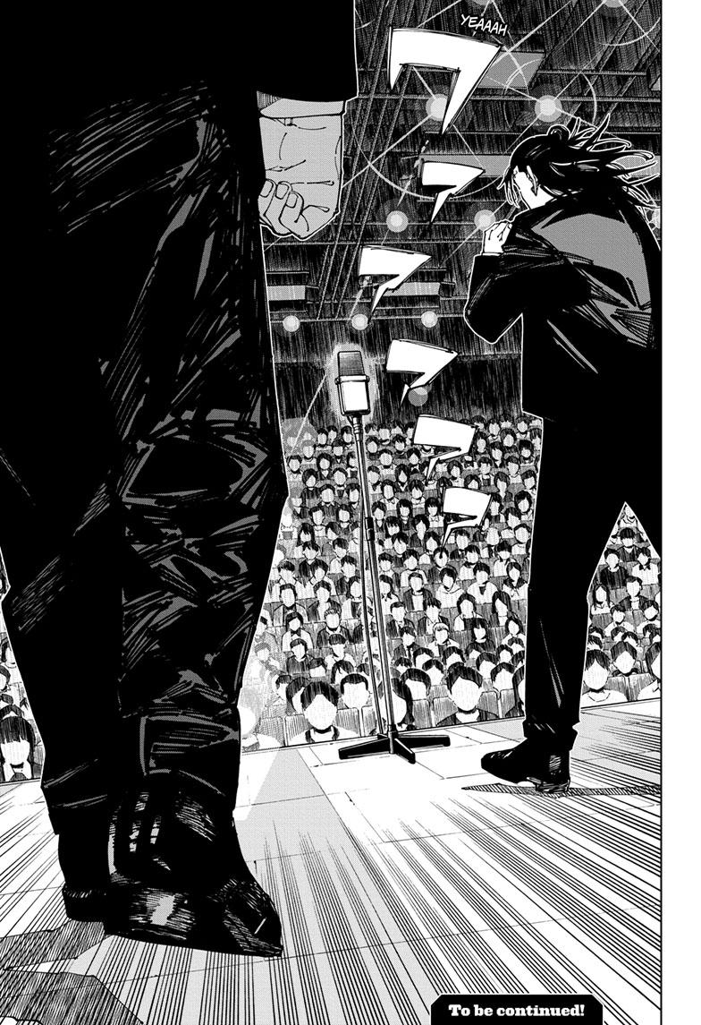 Jujutsu Kaisen Manga Chapter 242 page 19 - Foolish Survivor —Flying High— scene