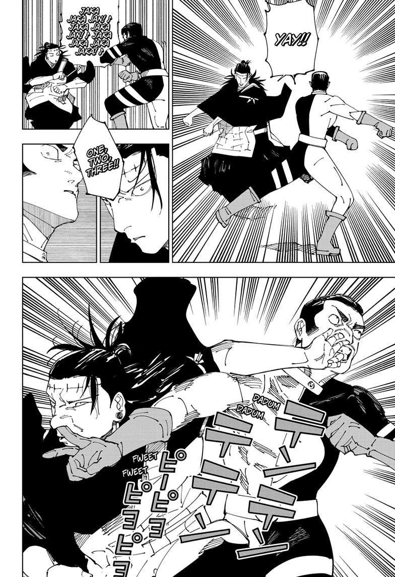 Jujutsu Kaisen Manga Chapter 242 page 8 - Foolish Survivor —Flying High— scene
