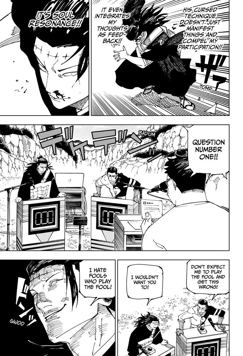 Jujutsu Kaisen Manga Chapter 242 page 9 - Foolish Survivor —Flying High— scene